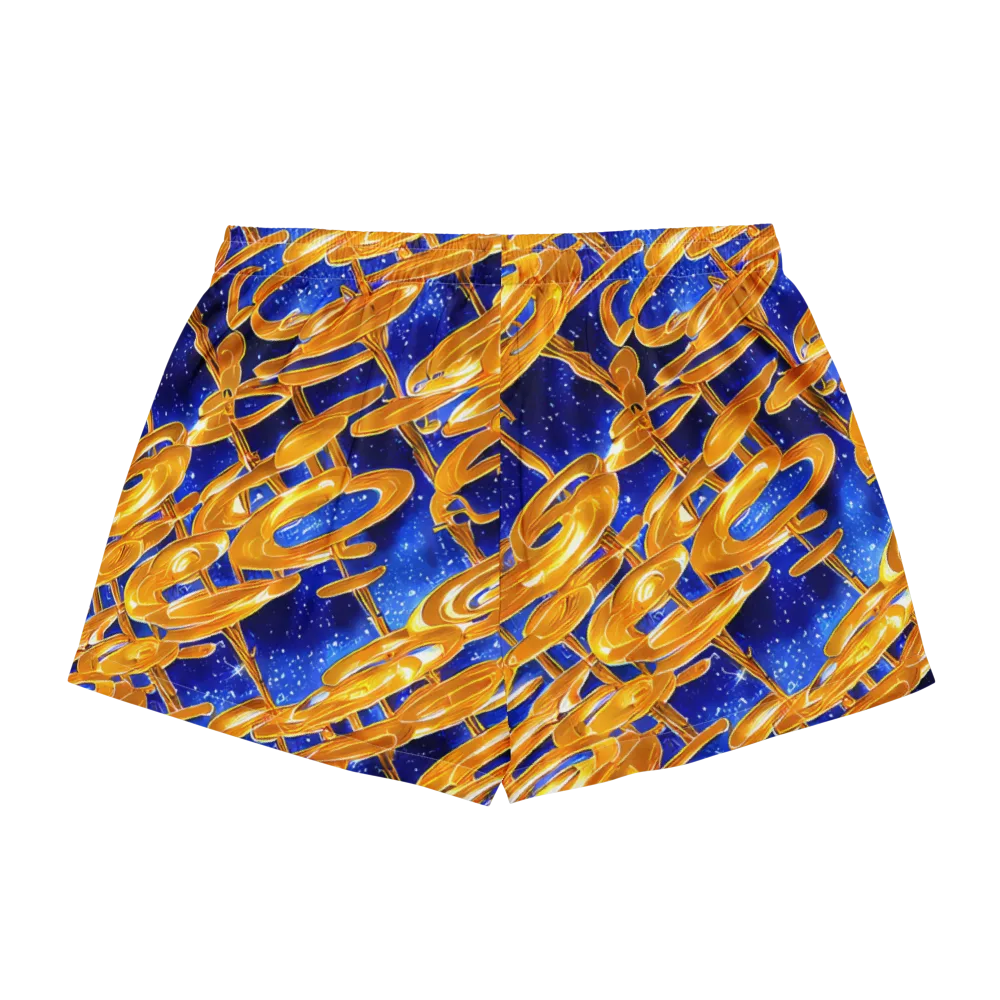 Simonet Swirls on Women's Pajama Shorts — Back