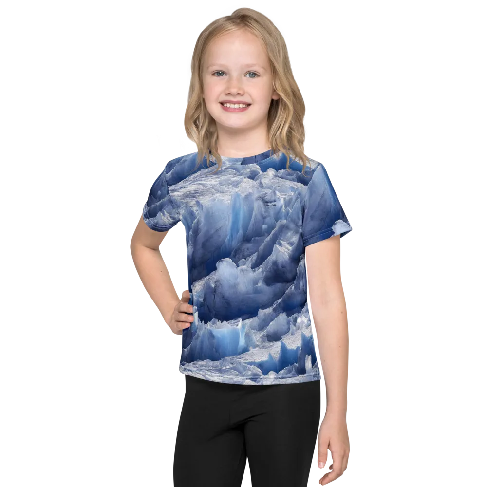 Glacial Sonata on Kids Crew Neck T-Shirt — Front