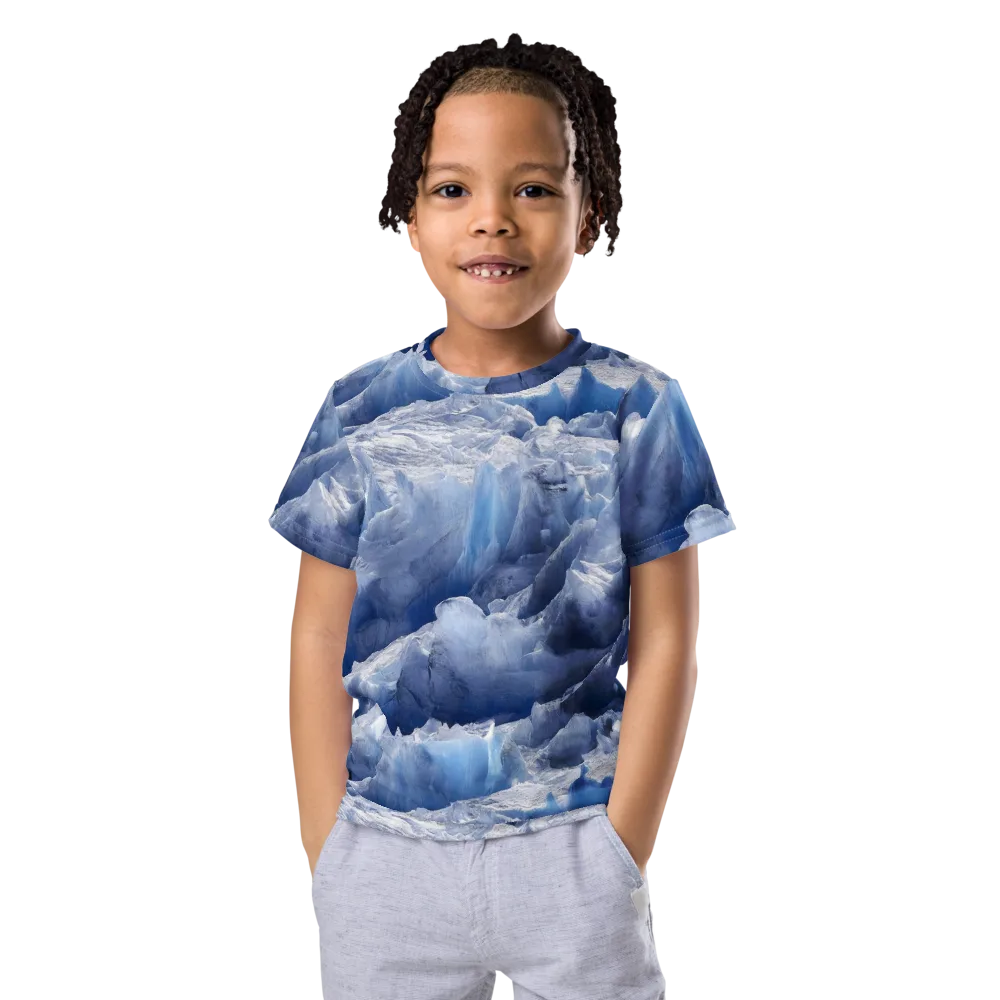 Glacial Sonata on Kids Crew Neck T-Shirt — Front