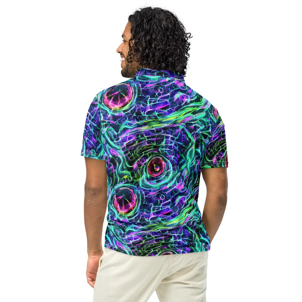 Chalmers Vortex on Men's Slim Fit Polo Shirt — Back