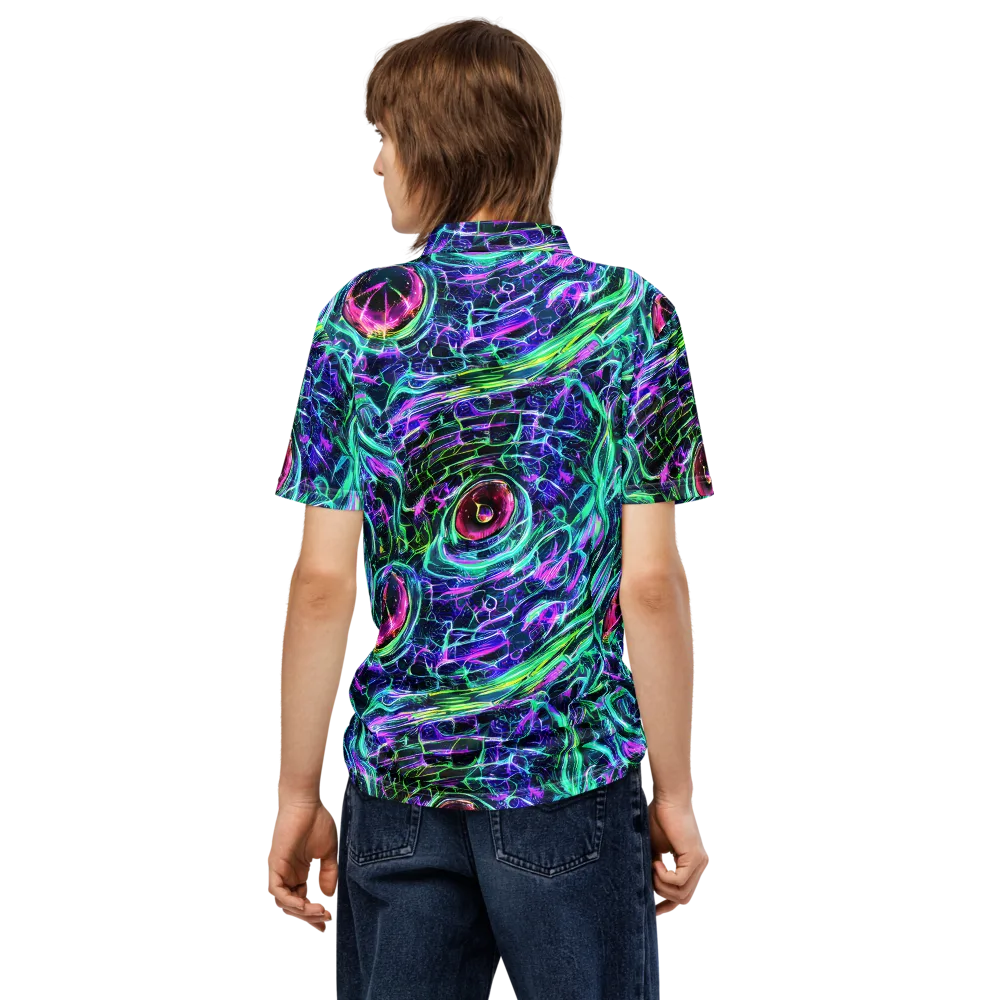 Chalmers Vortex on Men's Slim Fit Polo Shirt — Back
