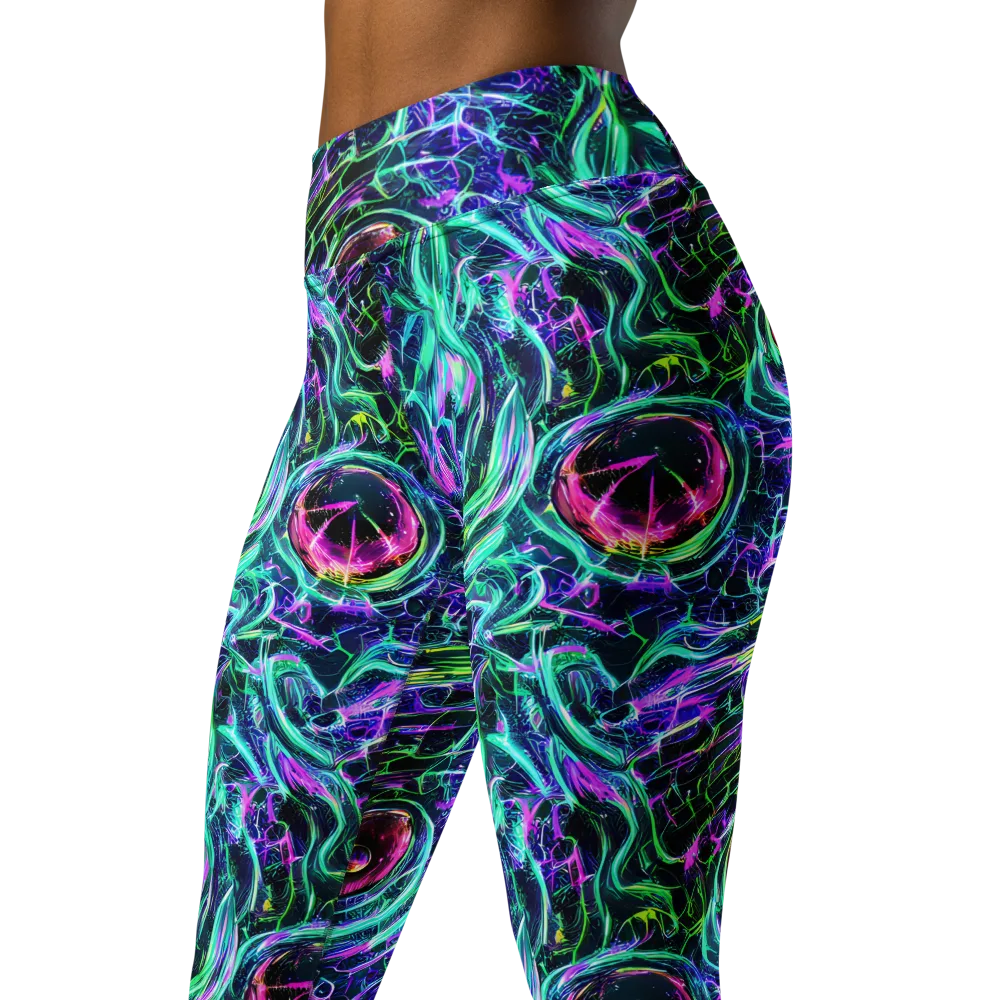 Chalmers Vortex on Yoga Leggings — Left Front