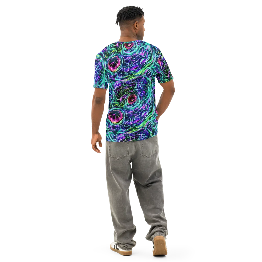 Chalmers Vortex on Men's Cotton Crew Neck T-Shirt — Back