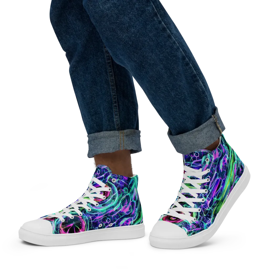 Chalmers Vortex on Men's High Top Canvas Shoes — Left