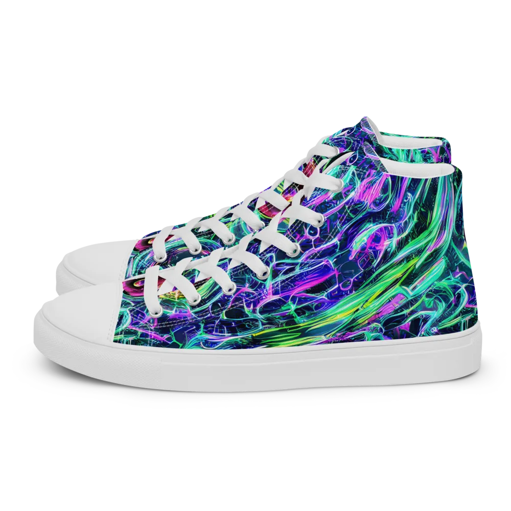 Chalmers Vortex on Women's High Top Canvas Shoes — Left