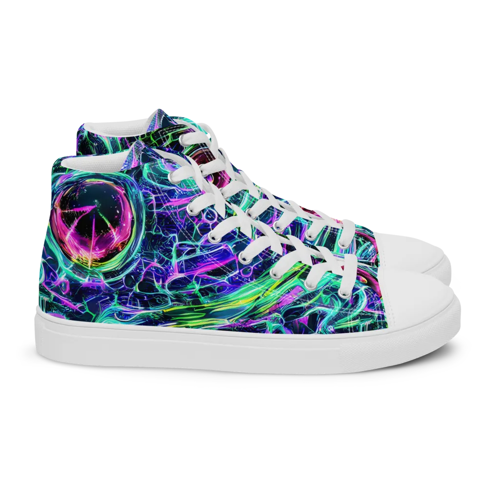 Chalmers Vortex on Women's High Top Canvas Shoes — Right