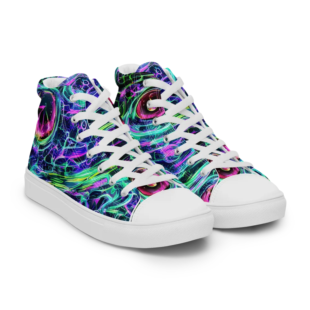 Chalmers Vortex on Women's High Top Canvas Shoes — Right Front