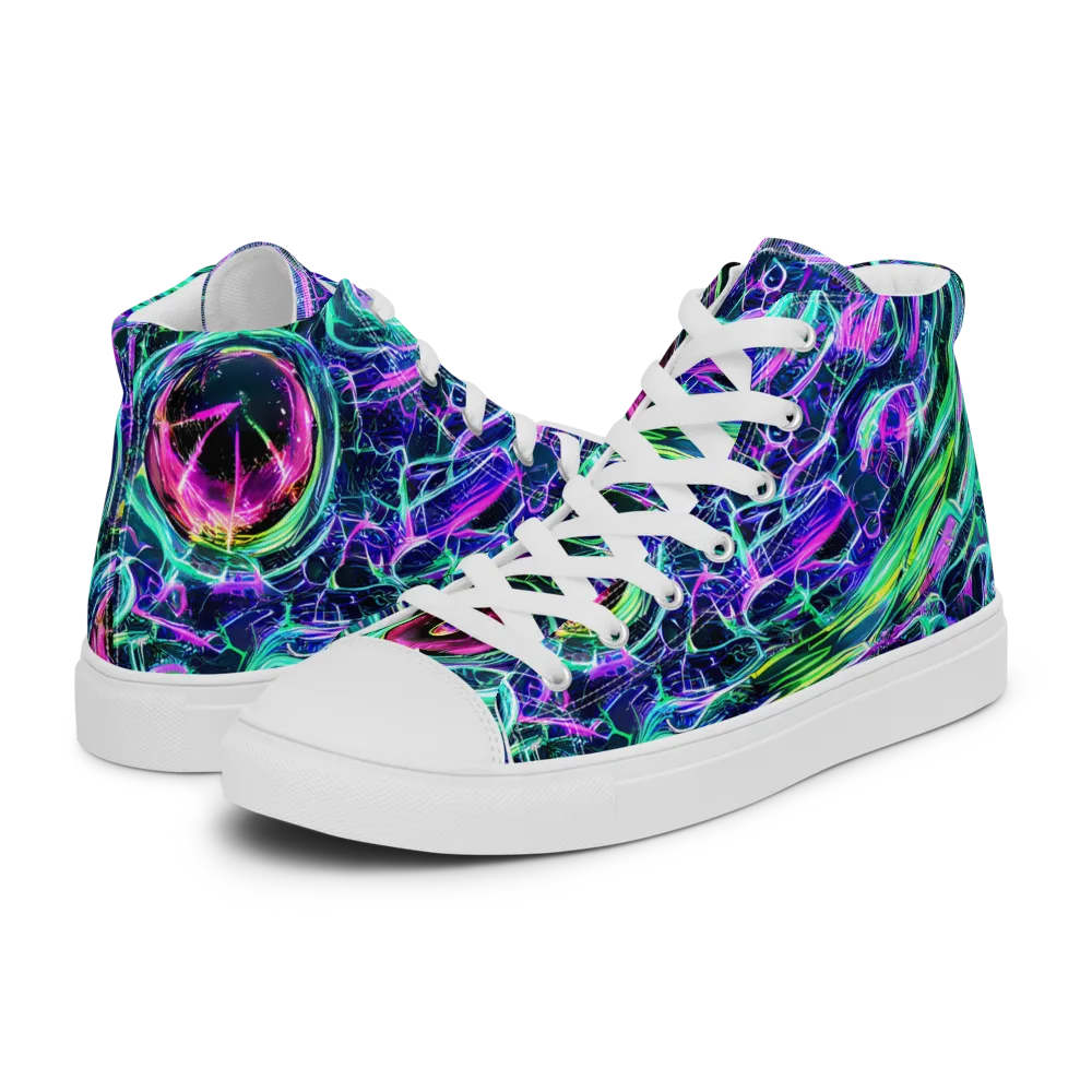 Chalmers Vortex on Women's High Top Canvas Shoes — Left