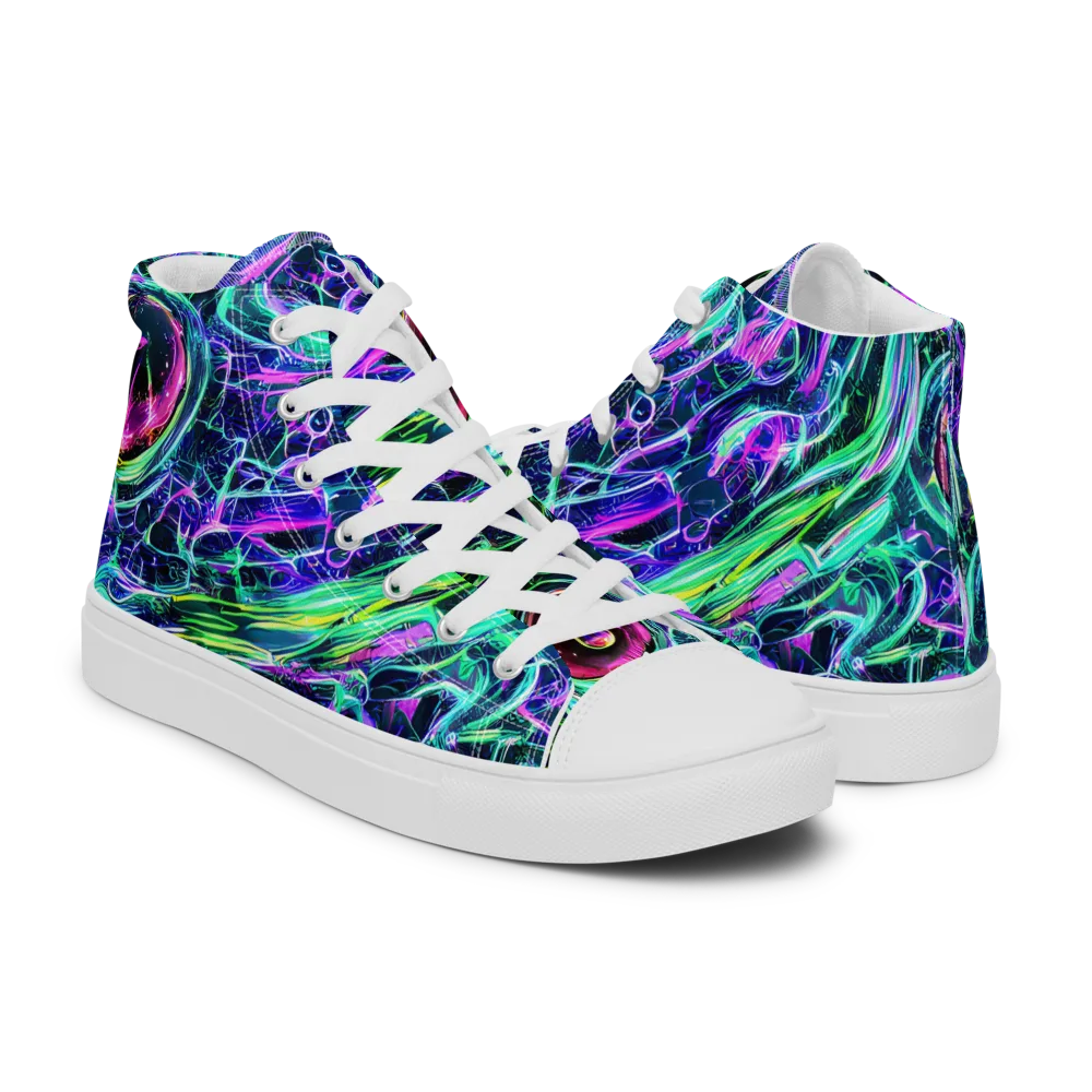 Chalmers Vortex on Women's High Top Canvas Shoes — Right