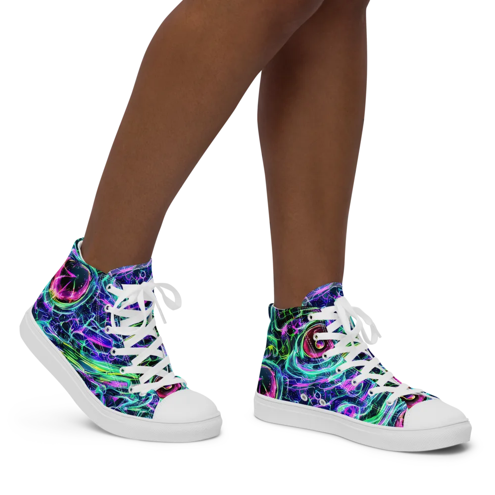 Chalmers Vortex on Women's High Top Canvas Shoes — Right