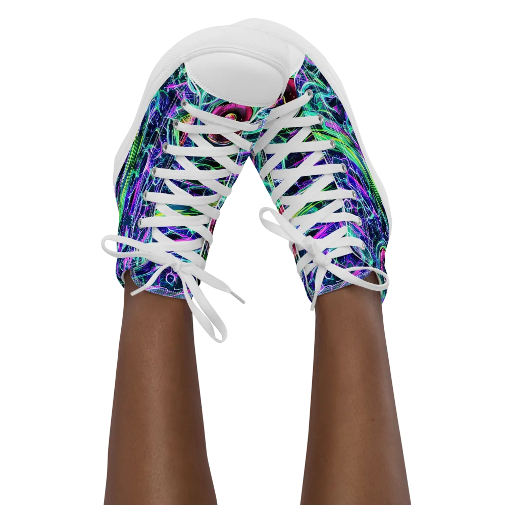 Chalmers Vortex on Women's High Top Canvas Shoes — Front
