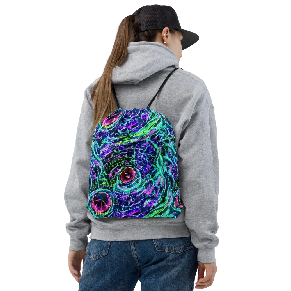 Chalmers Vortex on Drawstring Bag — Front