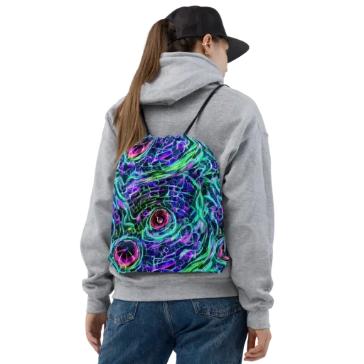 Chalmers Vortex on a Drawstring Bag