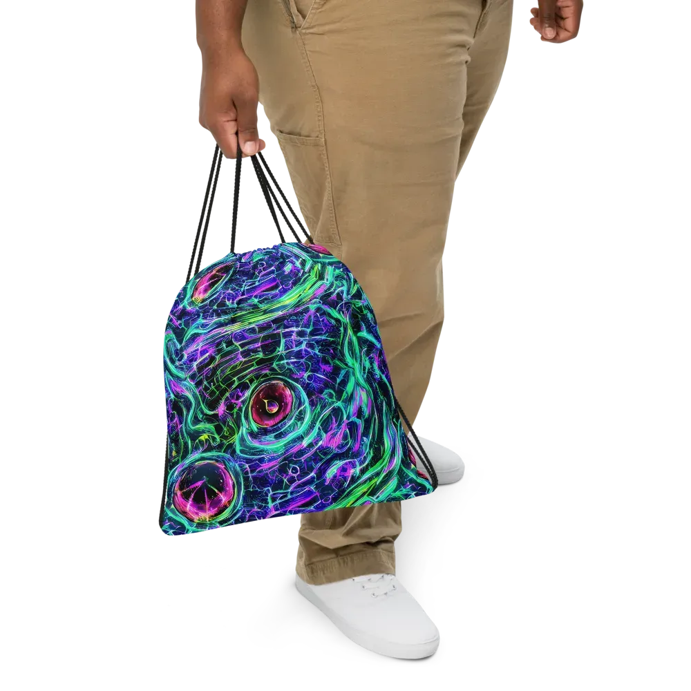 Chalmers Vortex on Drawstring Bag — Front