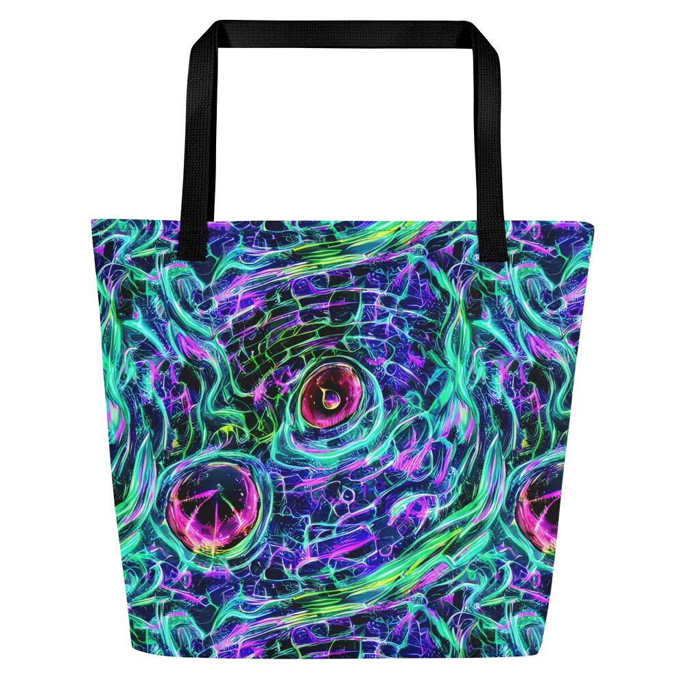 Chalmers Vortex on Large Tote Bag W/ Pocket — Front