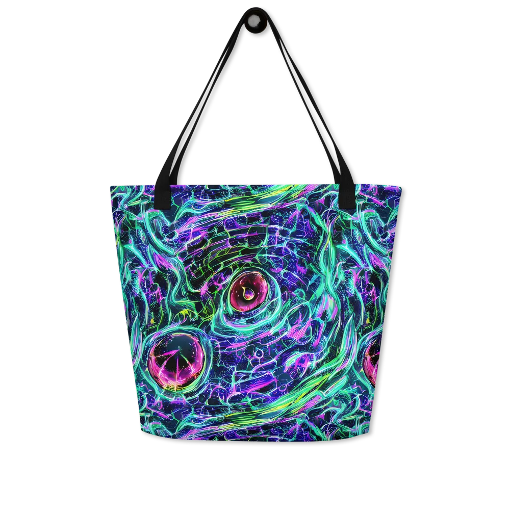 Chalmers Vortex on Large Tote Bag W/ Pocket — Front