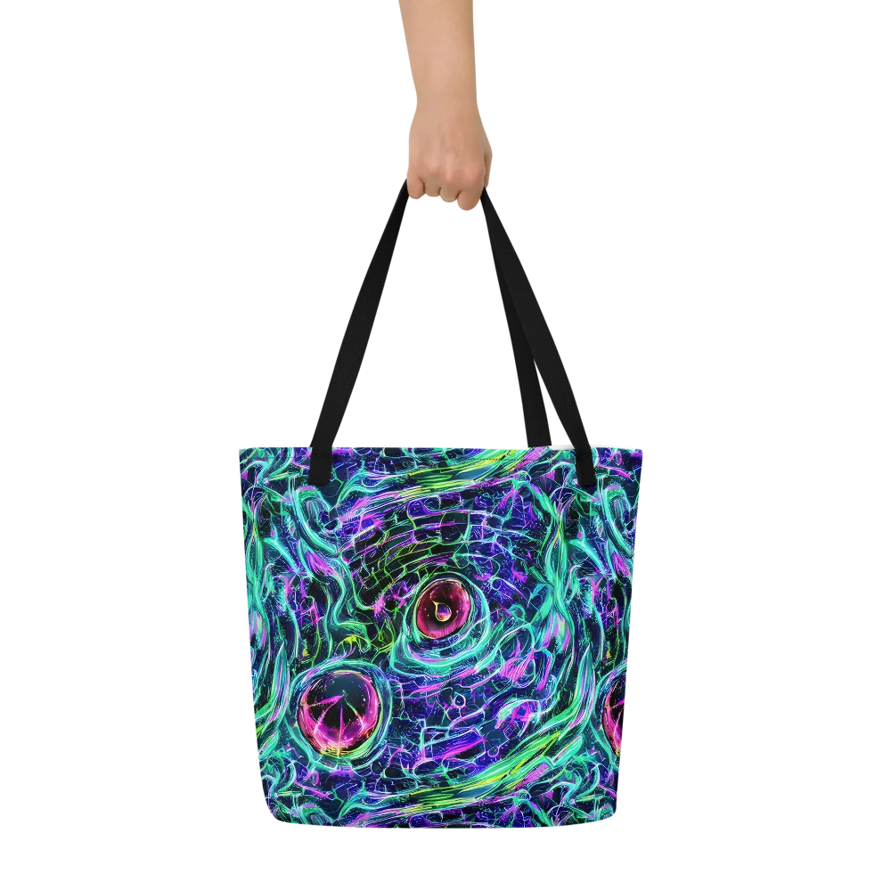 Chalmers Vortex on Large Tote Bag W/ Pocket — Front