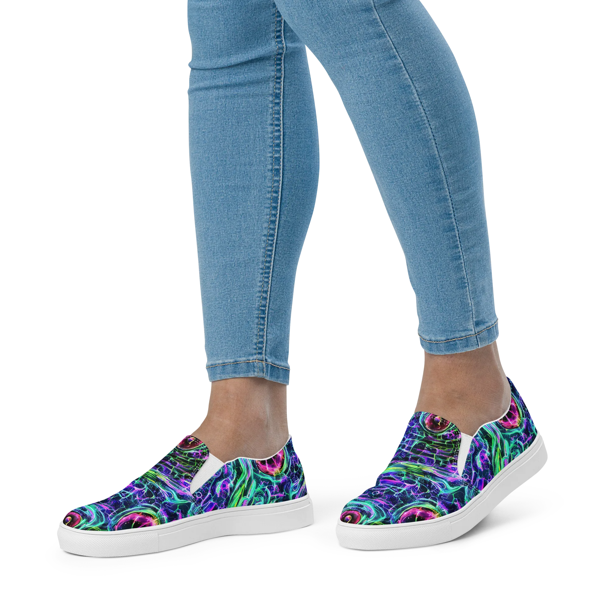 Chalmers Vortex on Women's Slip-On Canvas Shoes — Front