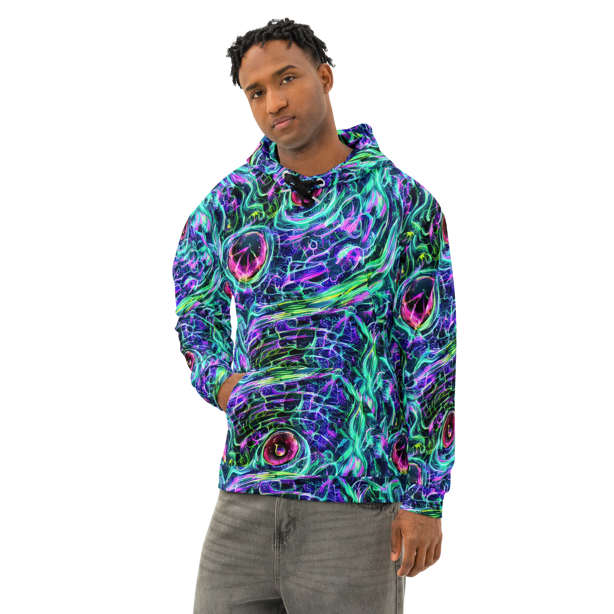 Chalmers Vortex on Cotton Hoodie — Left Front