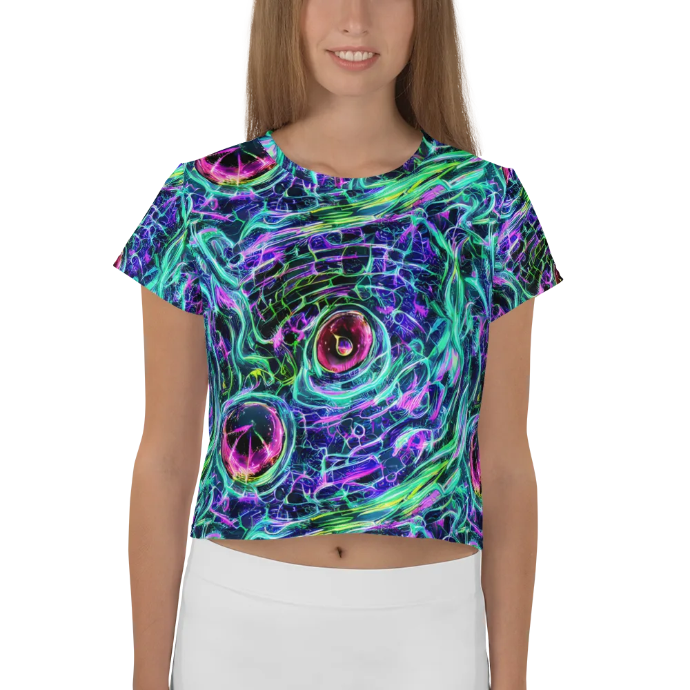 Chalmers Vortex on Crop Tee — Front