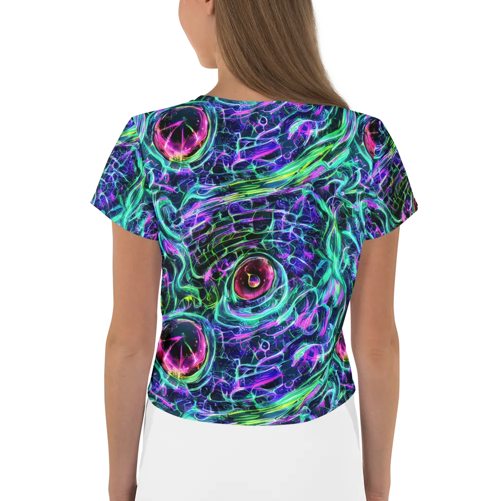Chalmers Vortex on Crop Tee — Back