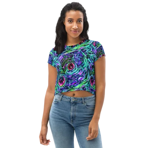 Chalmers Vortex on a Crop Tee
