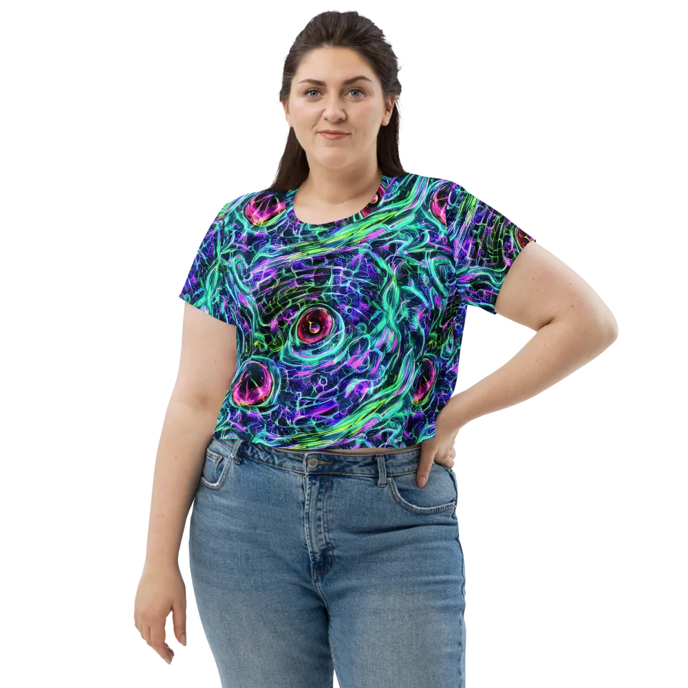 Chalmers Vortex on Crop Tee — Front
