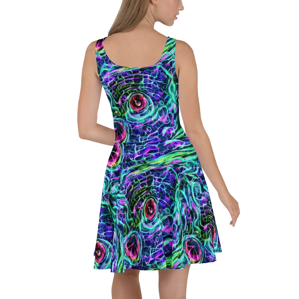 Chalmers Vortex on Skater Dress — Back