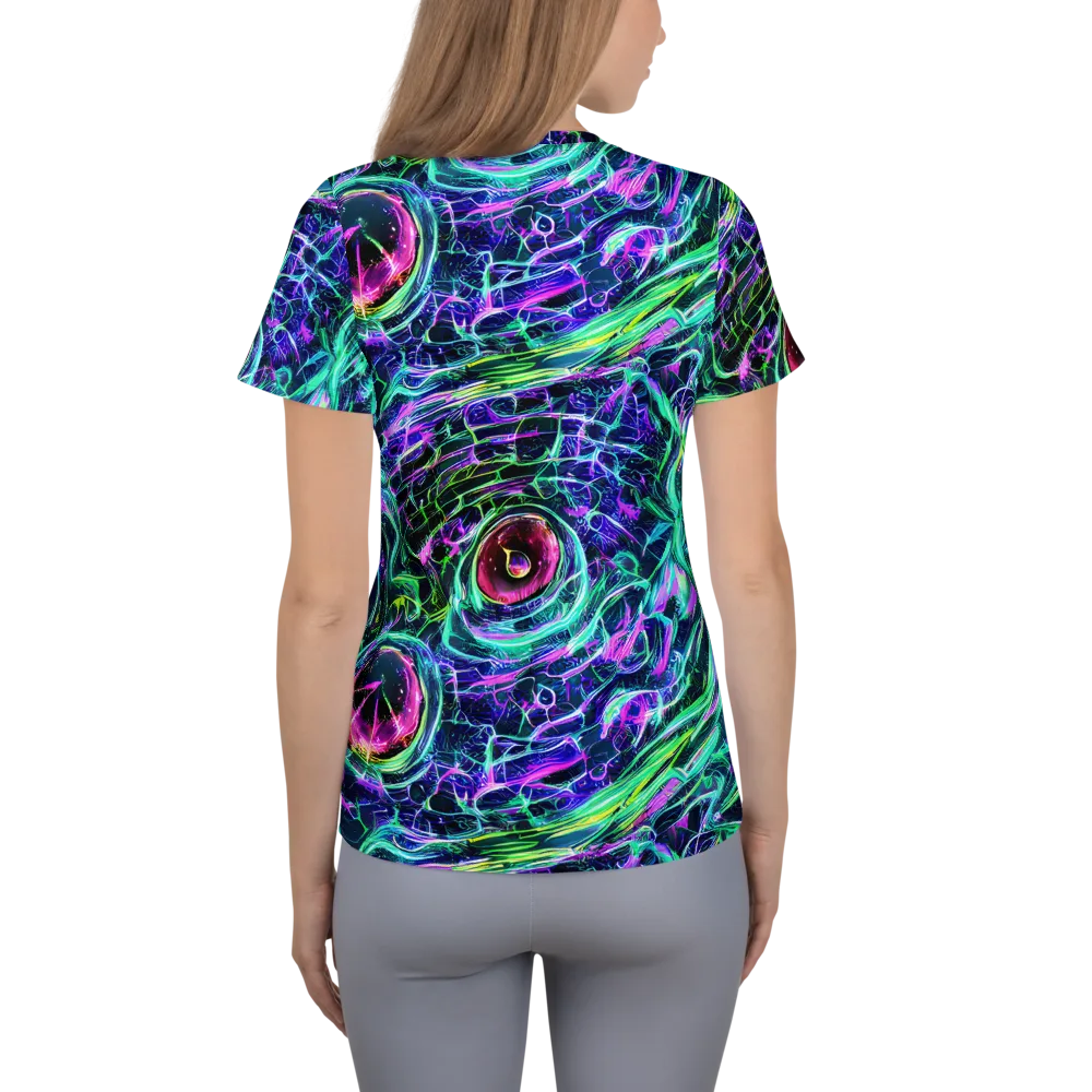 Chalmers Vortex on Women's Athletic T-Shirt — Back