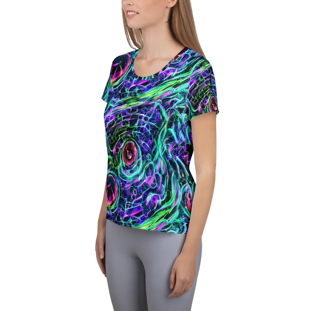 Chalmers Vortex on Women's Athletic T-Shirt — Left