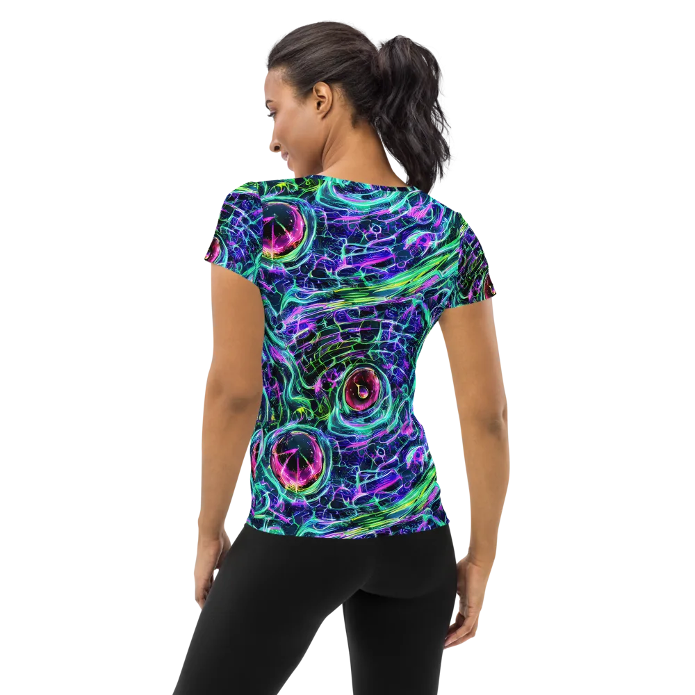 Chalmers Vortex on Women's Athletic T-Shirt — Back