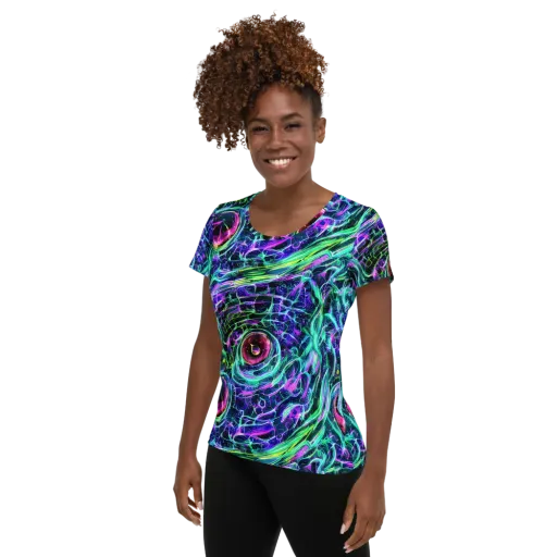 Chalmers Vortex on a Women's Athletic T-Shirt
