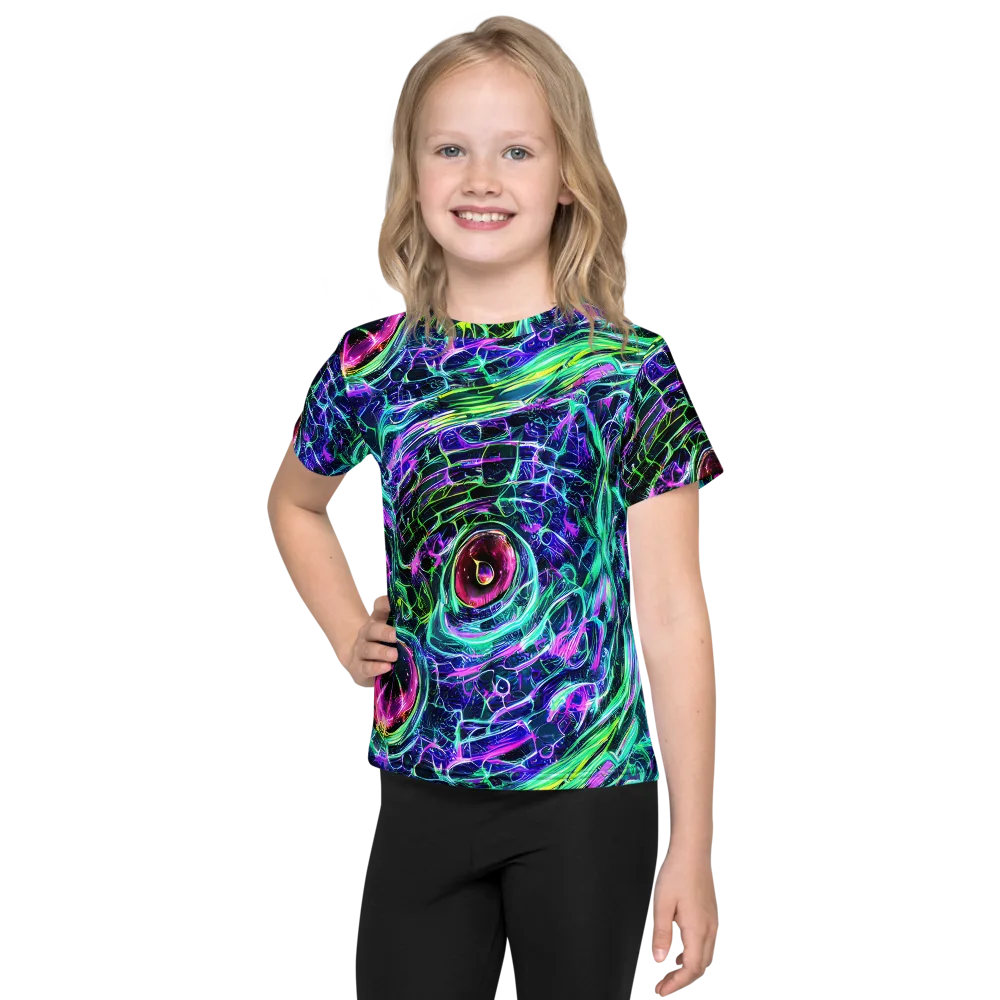 Chalmers Vortex on Kids Crew Neck T-Shirt — Front