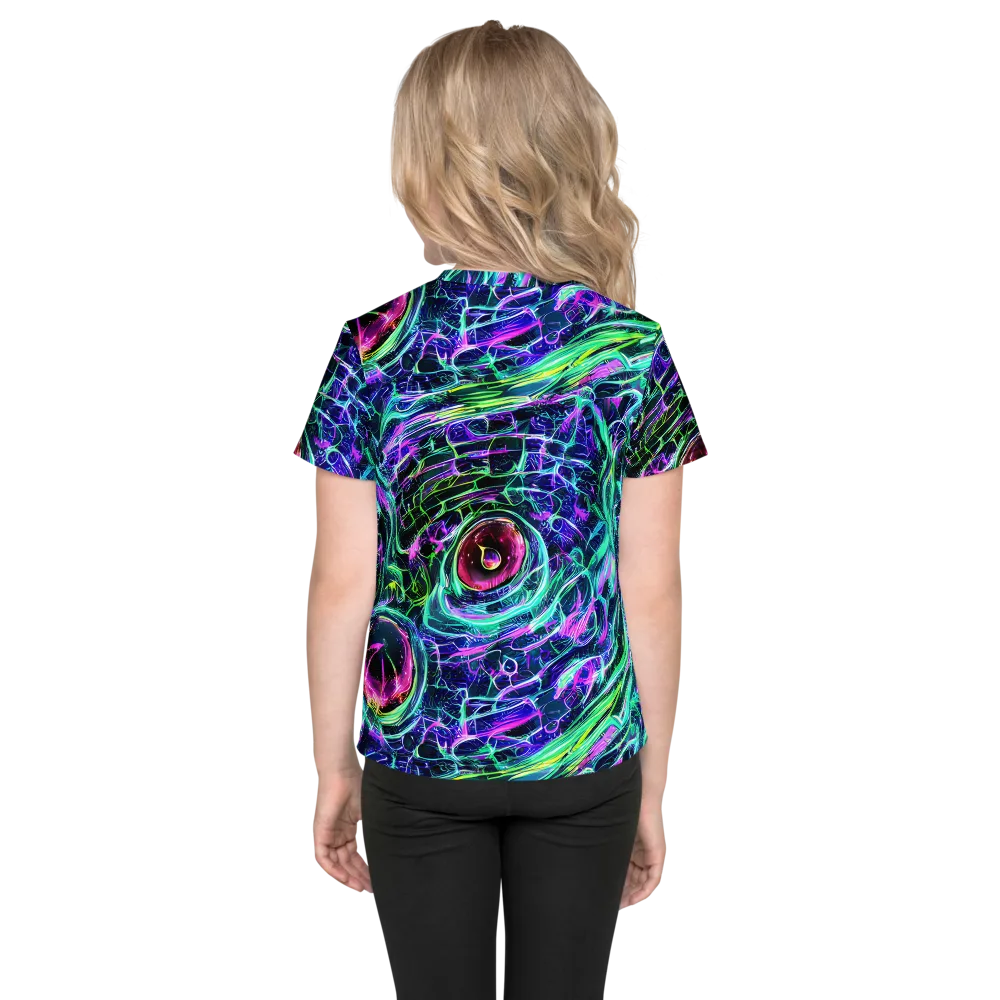 Chalmers Vortex on Kids Crew Neck T-Shirt — Back