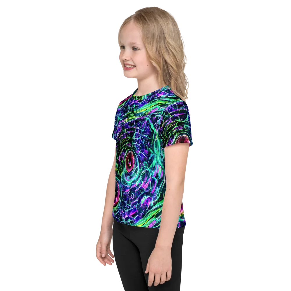 Chalmers Vortex on Kids Crew Neck T-Shirt — Left