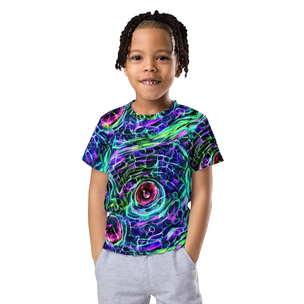 Chalmers Vortex on Kids Crew Neck T-Shirt — Front