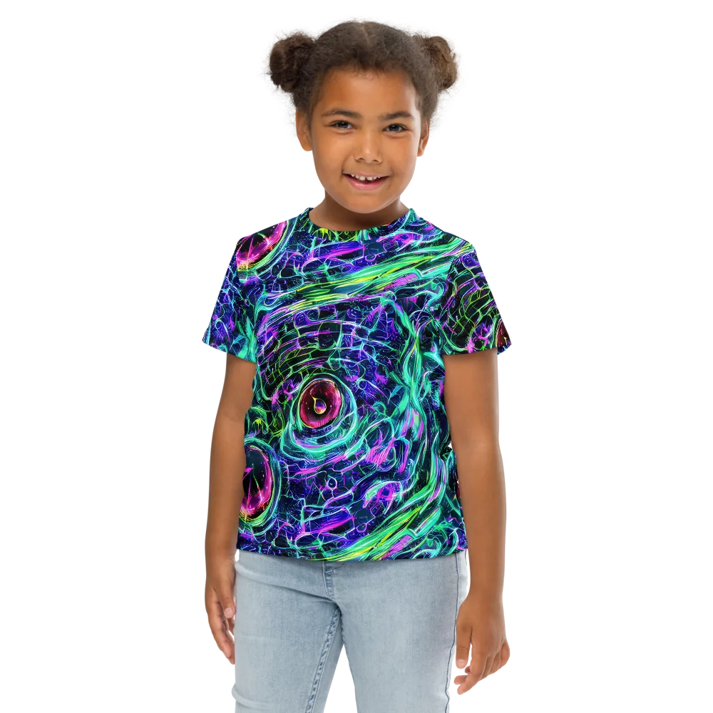 Chalmers Vortex on Kids Crew Neck T-Shirt — Front