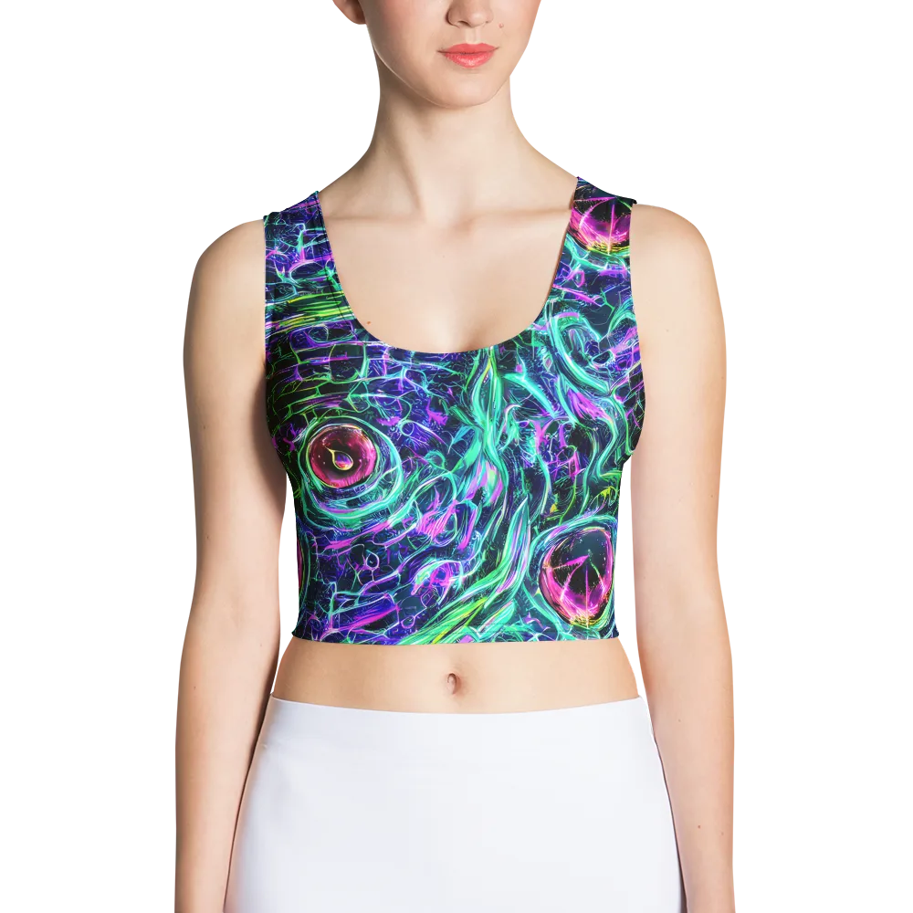 Chalmers Vortex on Crop Top — Front