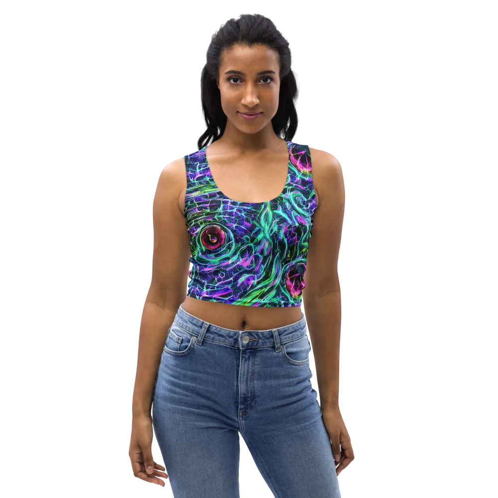 Chalmers Vortex on Crop Top — Front