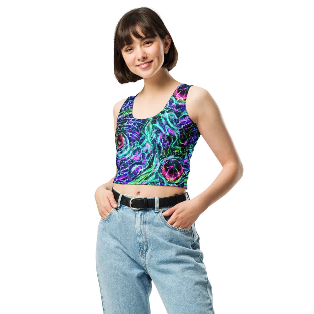 Chalmers Vortex on Crop Top — Front