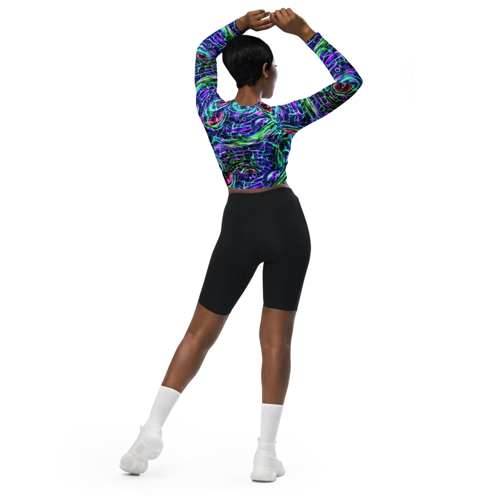 Chalmers Vortex on Long Sleeve Crop Top — Back