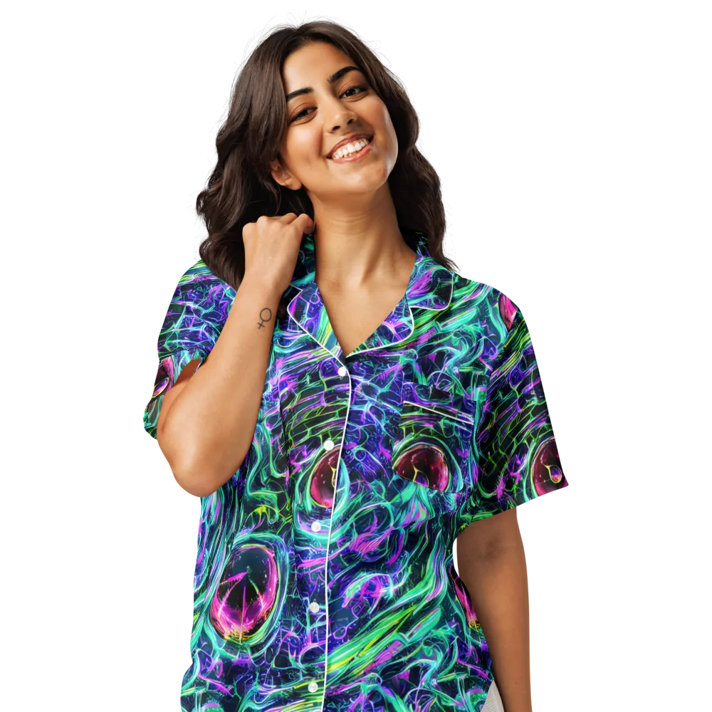Chalmers Vortex on Women's Short Sleeve Pajama Top — Front