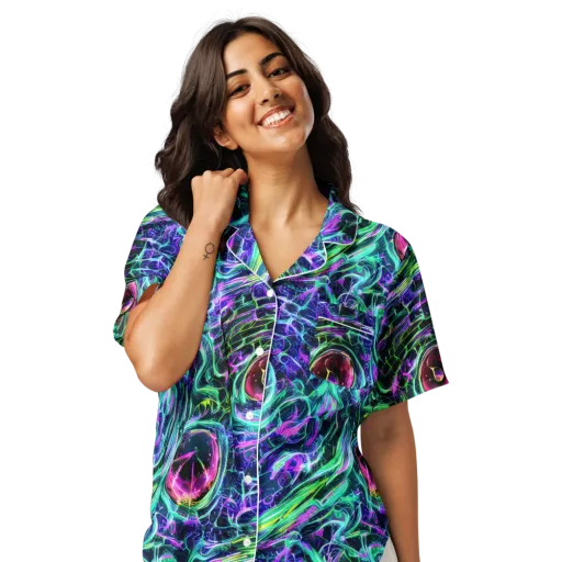 Chalmers Vortex on a Women's Short Sleeve Pajama Top