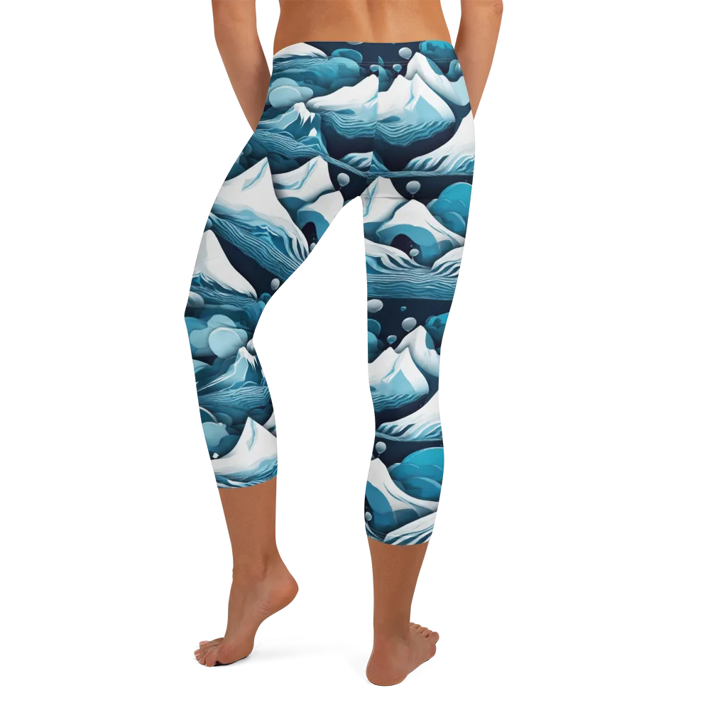 Azure Summit on Capri Leggings — Back