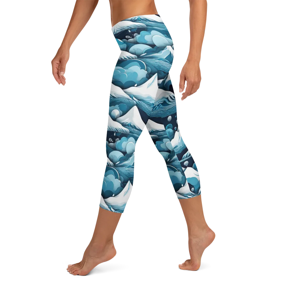 Azure Summit on Capri Leggings — Left
