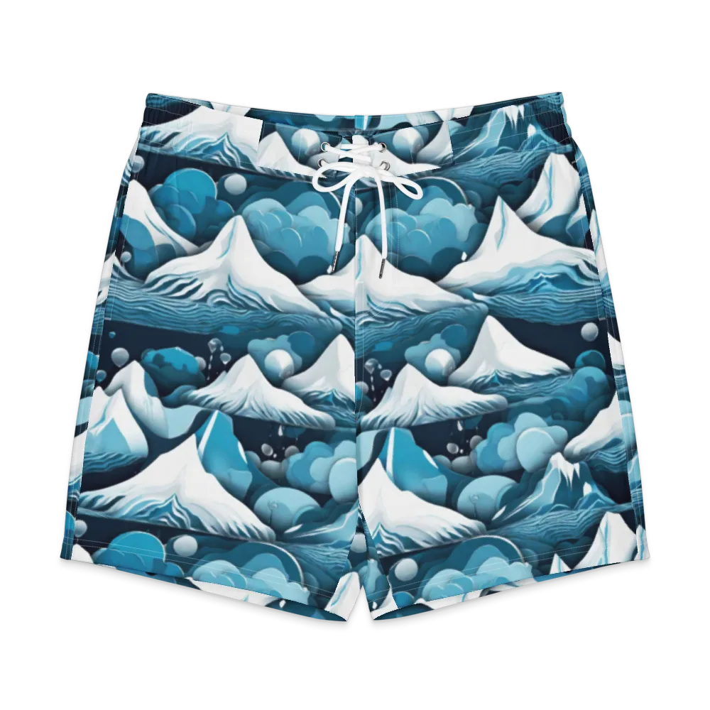 Azure Summit on Men's Board Shorts — Front
