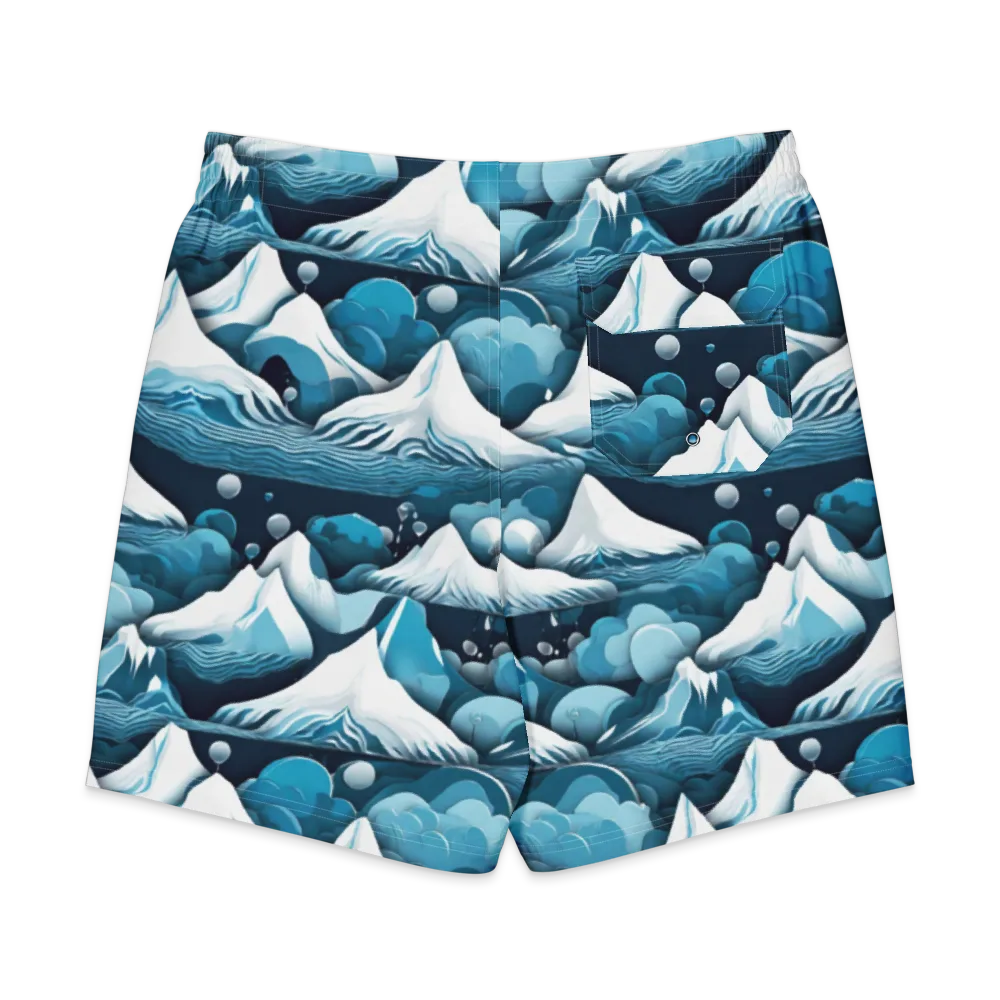 Azure Summit on Men's Board Shorts — Back