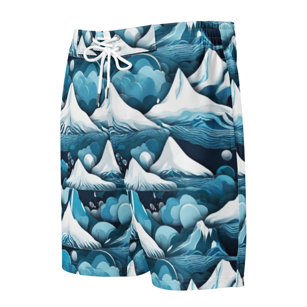 Azure Summit on Men's Board Shorts — Front