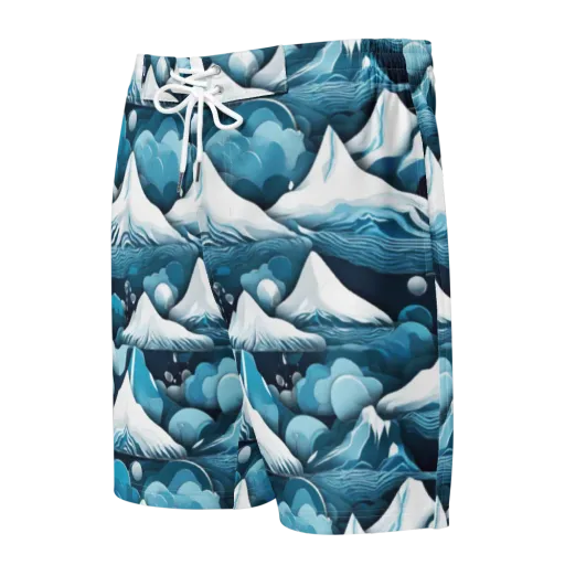Azure Summit on a Men's Board Shorts