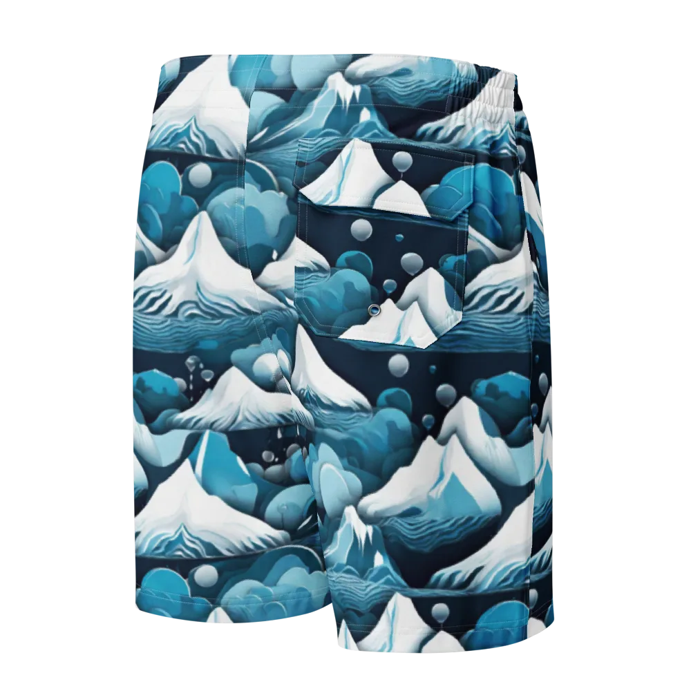 Azure Summit on Men's Board Shorts — Back